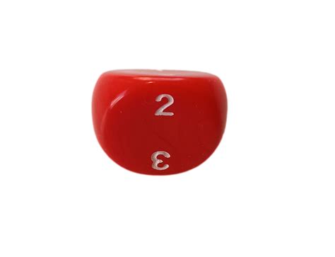 Opaque Red 3 Sided Dice Snm Stuff