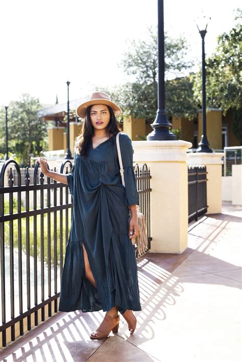Shein Dark Green Maxi Dress Fall Fashion Chic Stylista By Miami