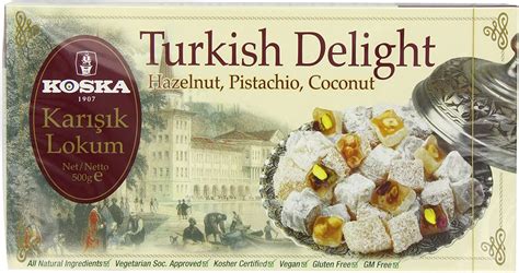 Koska Mixed Nut Turkish Delight Lokum 500gr Turkishzone