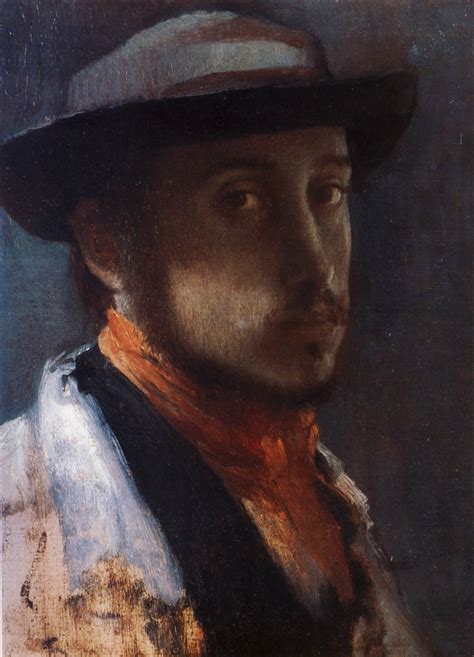 Self Portrait In A Soft Hat 1858 Edgar Degas