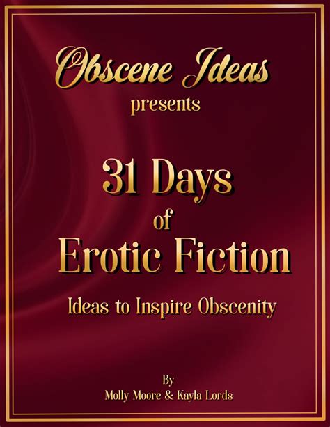 31 Days Of Erotic Fiction Obscene Ideas