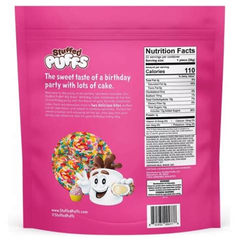 Stuffed Puffs Big Bites Birthday Cake Filled Marshmallows 20 Ounce 1 Unit Fry’s Food Stores