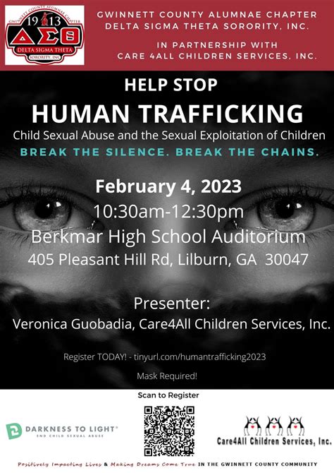 Gcac Human Trafficking Awareness Training Gwinnett County Alumnae Chapter Delta Sigma Theta