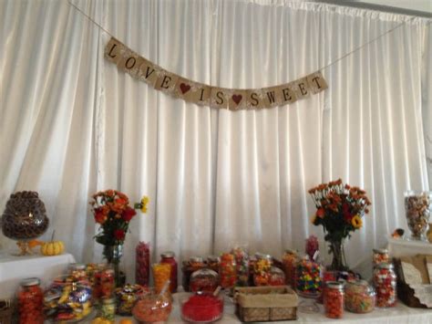 fall wedding candy buffet the guests loved it fall wedding candy buffet fall wedding
