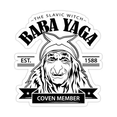 Baba Yaga Sticker By Victoriav3 Baba Yaga Stickers Vinyl Decal Stickers