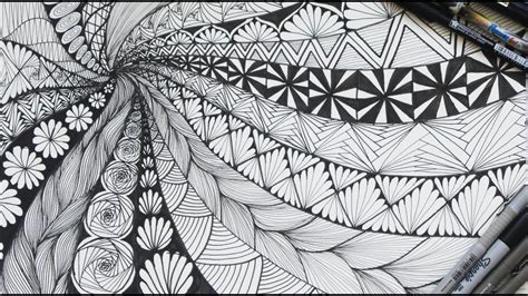 Zentangle Art Doodle Patterns Zen Doodle Youtube