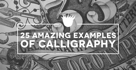 25 Amazing Examples Of The Best Calligraphy And Lettering