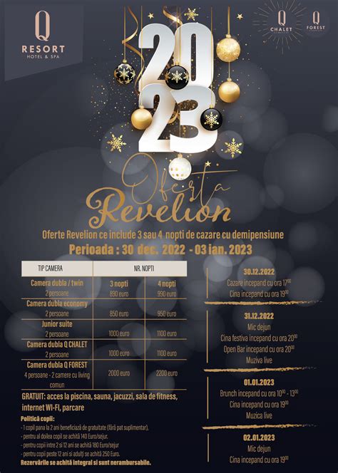 Oferta Cazare De Revelion 2022 2023 In Brasov