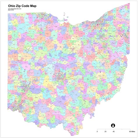 Printable Ohio Zip Code Map Printable Map Of The Unit