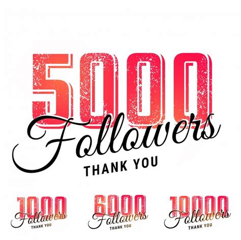 Premium Vector Thank You Followers Banners