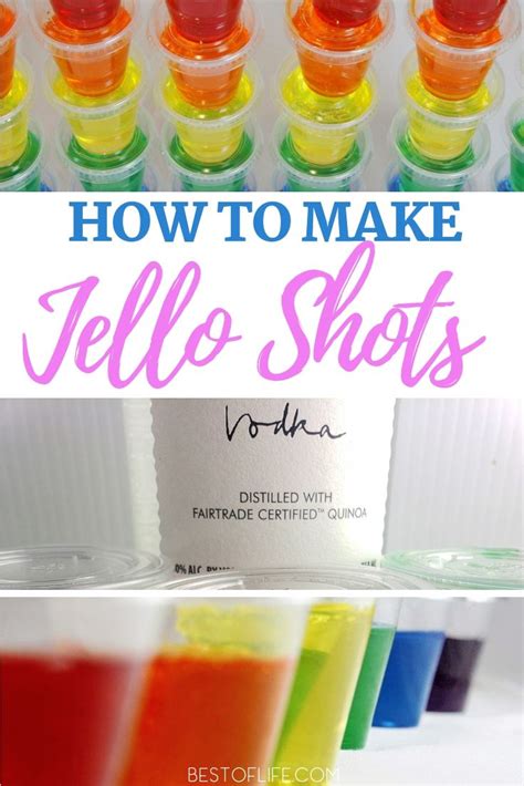How To Make Jello Shots With Vodka Making Jello Shots Jello Shot