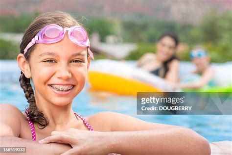 Tween Girl Swimming Pool Photos And Premium High Res Pictures Getty