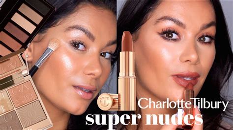 charlotte tilbury super nudes collection testing and tutorial beauty s big sister youtube