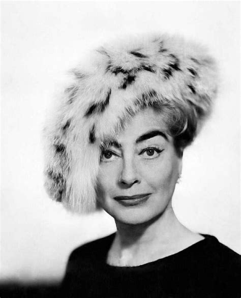 Joan Crawford Is Striking In A Fur Hat 1960s Please Follow