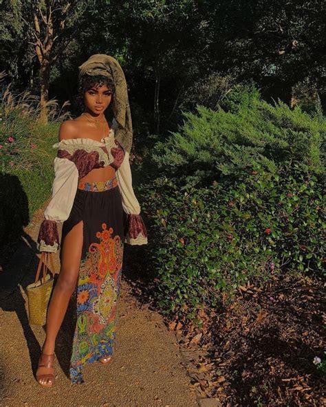 Pin By Aanzi On Blacks Are The Blueprint In 2020 Hippie Outfits Black Girl Outfits