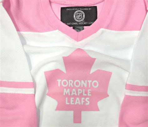 Nwt Any Name And Number Toronto Maple Leafs Pink Medium 56 Girls Hockey