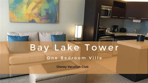 Bay Lake Tower One Bedroom Villa Room Tour Youtube