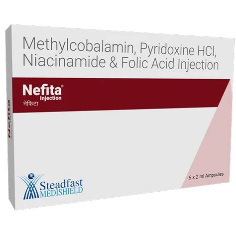 Nefita Methylcobalamin Pyridoxine Hcl Niacinamide Folic Acid Injection
