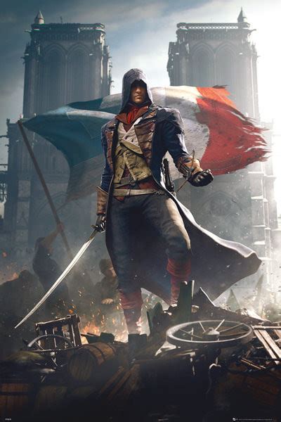Poster Assassins Creed Unity Arno Wall Art Ts And Merchandise