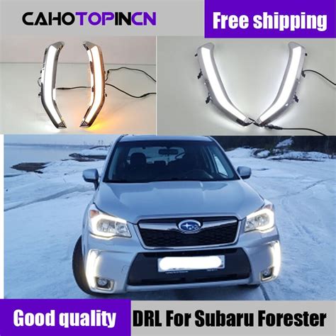 Drl For Toyota Subaru Forester Waterproof Led Car Daytime Running Lights Fog Lamp