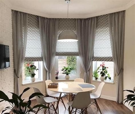 Bay Window Curtains Selection Tips And Window Treatment Ideas 30