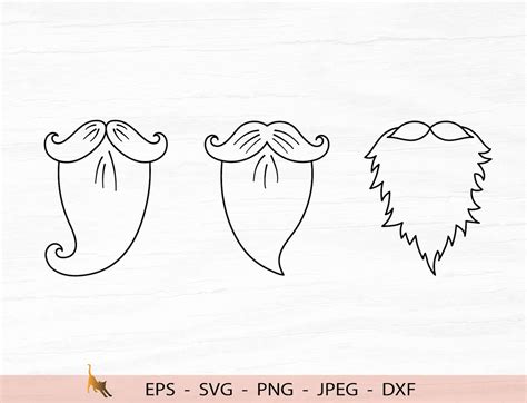 Dwarf Beard Svg Barber Svg Gnome Beard Silhouette File For Etsy