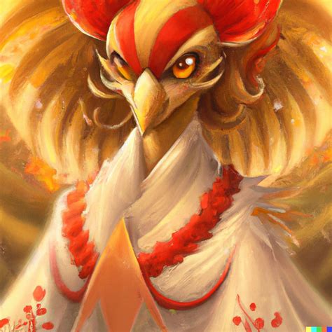 Anthropomorphic Female Hō ō Samurai Avian Fursona Art Digital Art