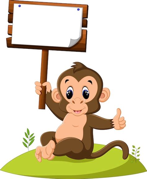 Premium Vector Cute Monkey Cartoon