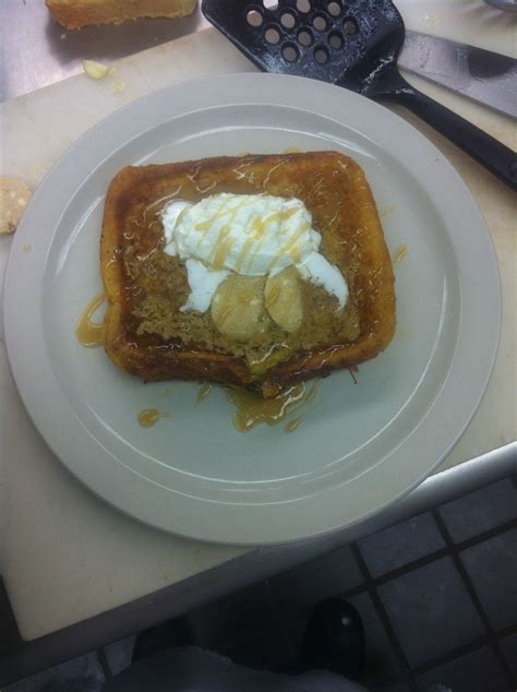 Texas French Toast With Caramel And Whipped Cream Texas French Toast