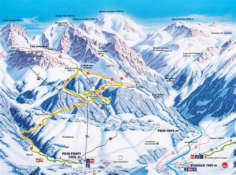 Ski Map Val Di Sole Italy