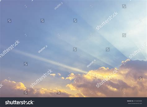 Sunset Sunrise Clouds Light Rays Other Stock Photo 410365009 Shutterstock
