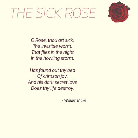 The Sick Rose By William Blake Complete Analysis And Meaning