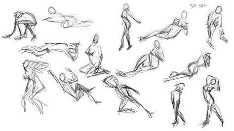 Week Gesture Drawing Exercise Drawing Exercises Gesture Drawing