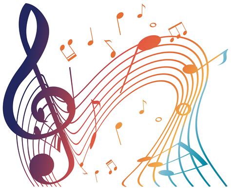 Colorful Musicnotes On White Background Vector Art At Vecteezy