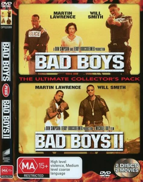 Bad Boys Bad Boys Ii Dvd Region 4 Vgc Will Smith Eur 478 Picclick Fr