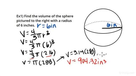 Volume Formula Sphere