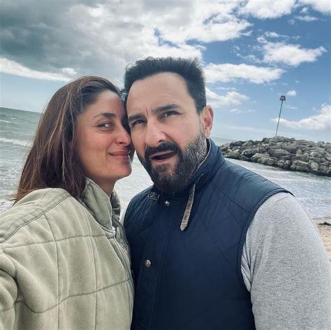 Kareena Kapoor Cutely Poses With Jeh While Her Hubby Saif And Tim Are Sun Bathing On A Pink Duck