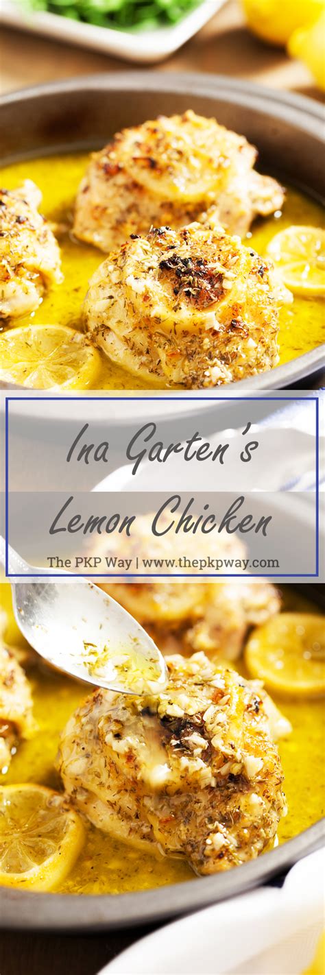 Tie the legs together with kitchen string and tuck the wing tips under the body of the chicken. Ina Garten's Lemon Chicken | The PKP Way