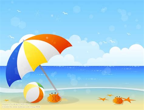 46 Summer Beach Scenes Wallpaper