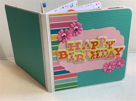 Birthday Scrapbook Girls Birthday Party Premade Pages Chipboard Board