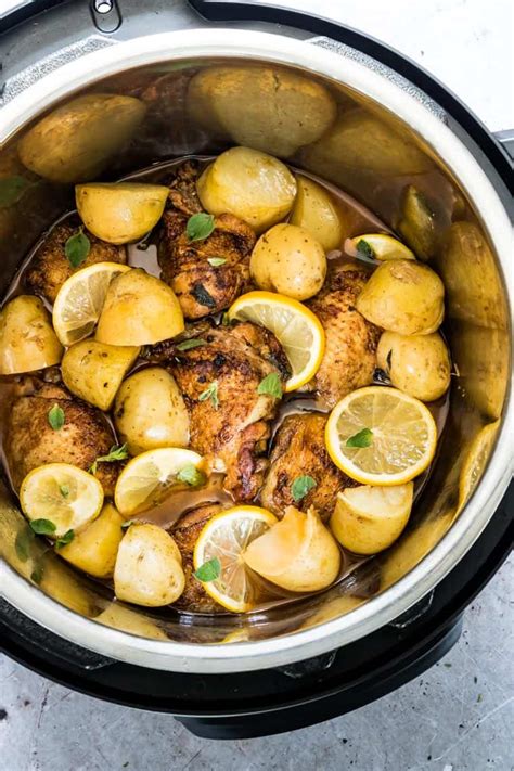 Btw, this has been my first and go to recipe for chicken in my brand new instant pot! Mediterranean Instant Pot Chicken and Potatoes | Recipes ...