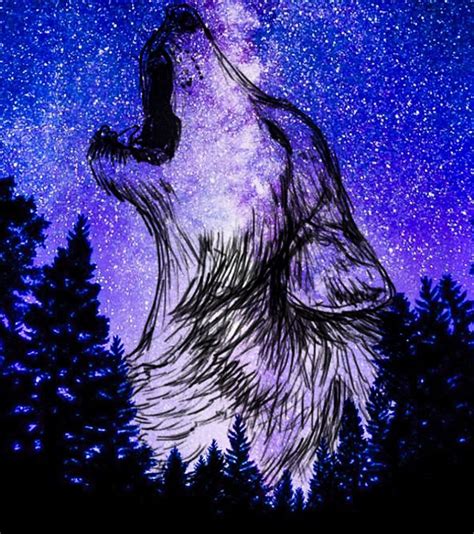 Galaxy Wolf Lexi Digital Art Astronomy And Space Stars Artpal
