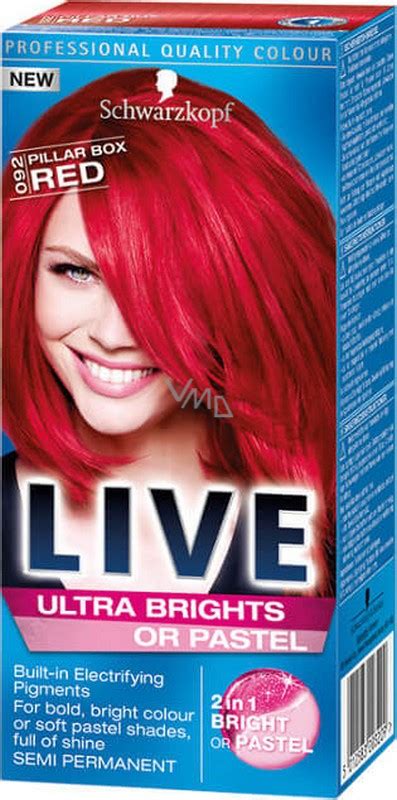 Schwarzkopf Live Ultra Brights Or Pastel Barva Na Vlasy 092 Pillar Box Red Vmd Drogerie A