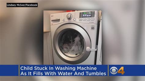 Mom Posts Warning After Finding 3 Year Old Trapped In Washing Machine
