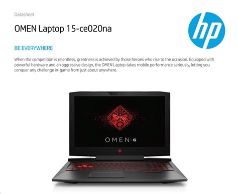 Hp Omen 15 Ce020na Fhd 120hz Gaming Laptop I5 7300hq 8gb 1tb Gtx1060
