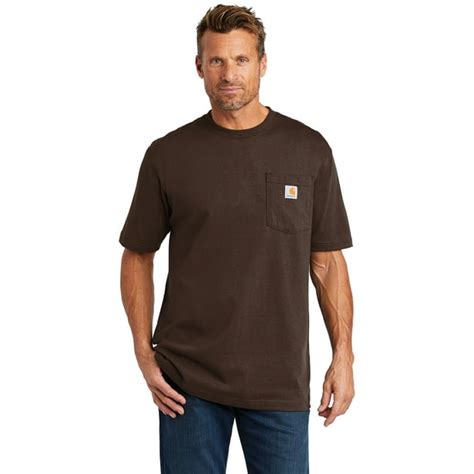 Carhartt Carhartt Mens K87 Loose Fit Heavyweight Short Sleeve Pocket Logo T Shirt Walmart