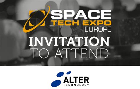 Space Tech Expo Europe Invitation to attend - ALTER TECHNOLOGY TÜV NORD