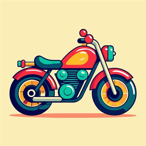 Premium Vector Motorcycle Vector Illustration