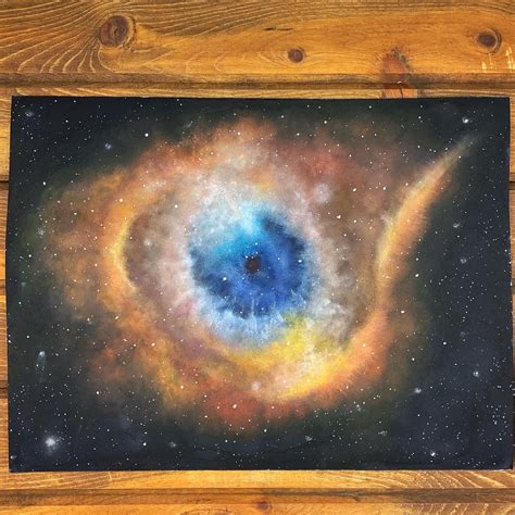 Watercolor The Helix Nebula Aquarell