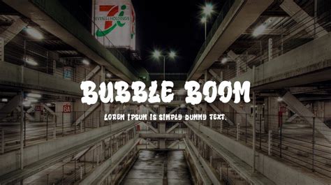 Bubble Boom Font Download Free For Desktop And Webfont